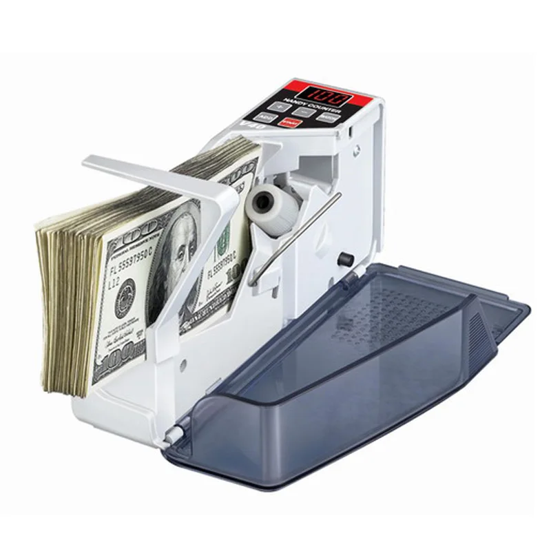 Mini Portable Handy Money Counter for most Currency Note Bill Cash Counting Machine EU V40 Financial