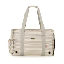 Хаки полосатый полиэстер Мода Pet переноска для собак Сумка с дышащими отверстиями Мода маленький щенок товары для собак