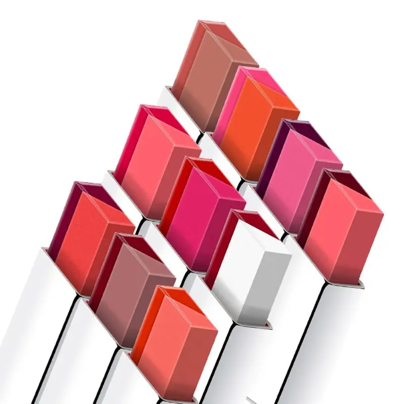 2018 10 Color Gloss Korea Makeup Lips Cosmetic Face Make Up Waterproof Double Gradient Lipstick |