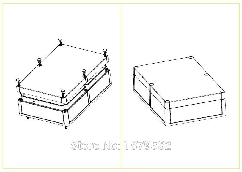 [2 стиля] 245*165*66 мм Водонепроницаемая пластиковая коробка проект корпус из АБС-пластика PLC корпус Корпуса DIY Распределительная коробка для электронных