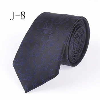 

5cm Top fashion Slender tie black with blue floral necktie