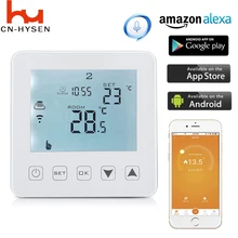 Smart Wifi Thermostat Electric Floor Heating Thermostat for Warm Floor Heating Units Programmable Temperature Controller eu programmable touch screen electric floor heating thermostat wiht double sensor