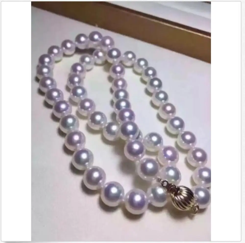 

elegant 11-12mm freshwater round white pearl necklace 18inch 925silver