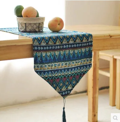 Linen Cotton Table Runner Camino De Mesa Crochet T...