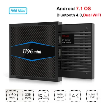 

H96 MINI Android TV Box 2GB RAM 16GB ROM Set Top Box Amlogic S905W Quad Core 2.4G/5G Wifi Bluetooth 4.0 4K HD H.265 Media Player