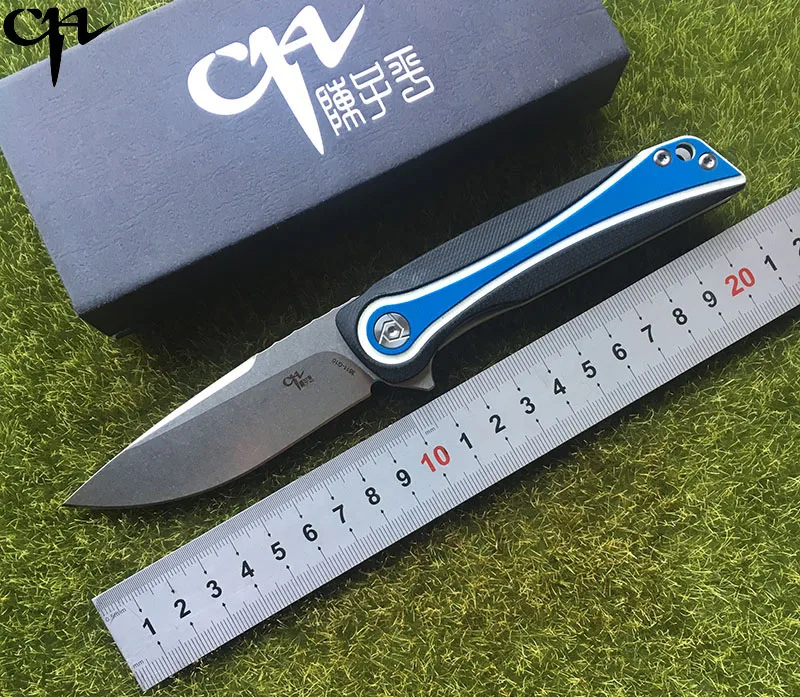 

CH CH3511-G10 Flipper folding knife D2 Blade ball bearings G10+Stainess steel handle camping fruit pocket Knives EDC tools