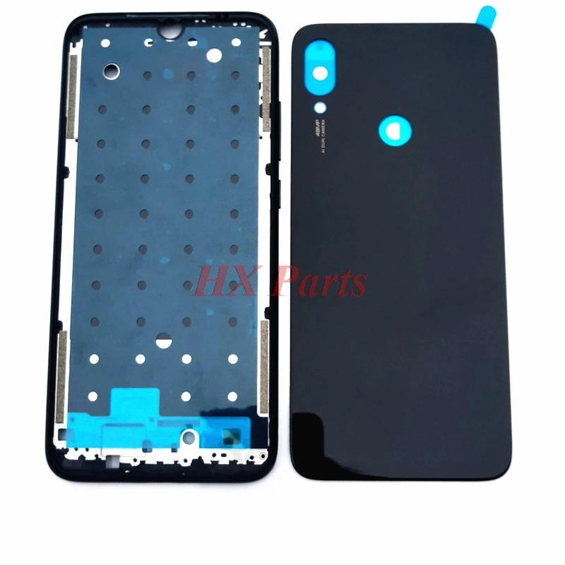 

Original 6.3'' For Xiaomi Redmi Note 7 Front Frame Housing Bezel+ Glass Battery Cover Back Housing Door Replacement