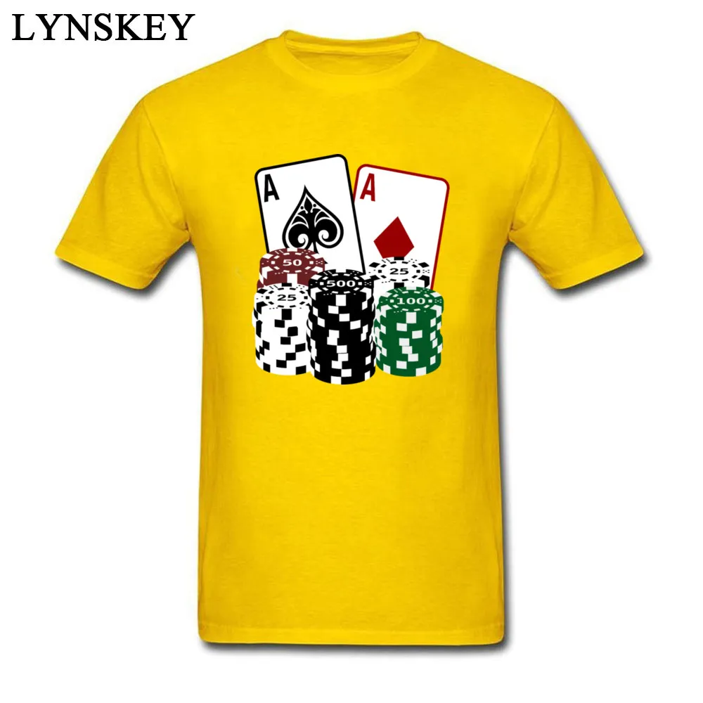 Poker Cards with Chips_yellow