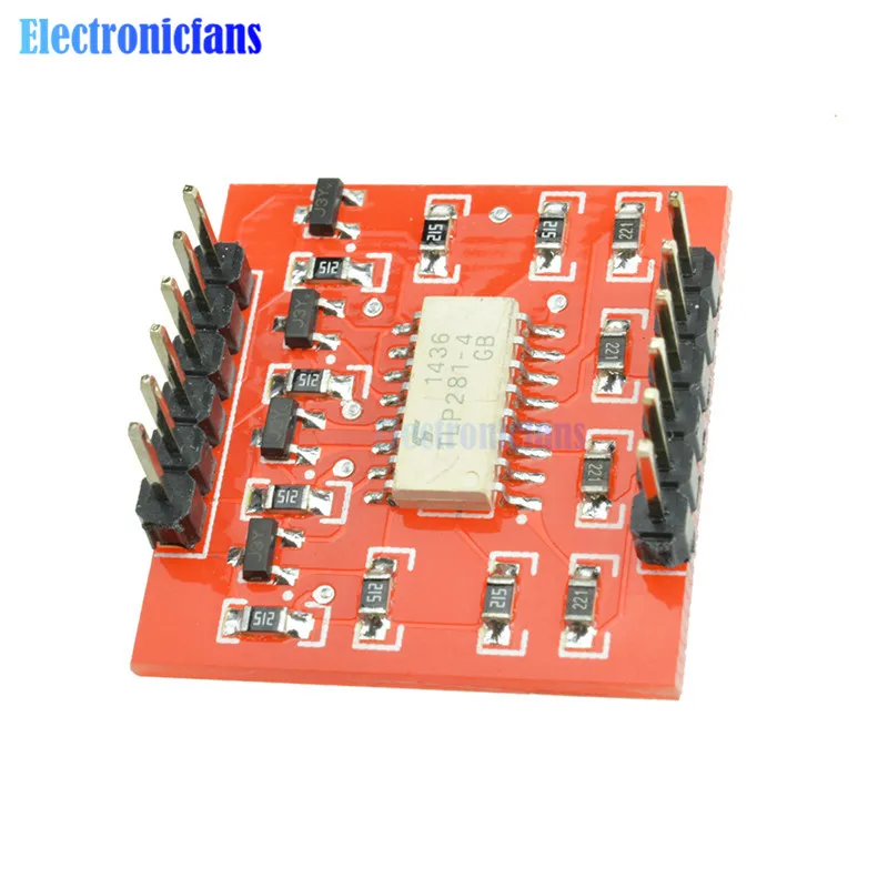 

TLP281 4-Channel Opto-isolator IC Module High And Low Level Optocoupler Isolation Expansion Board Module 4 CH for Arduino