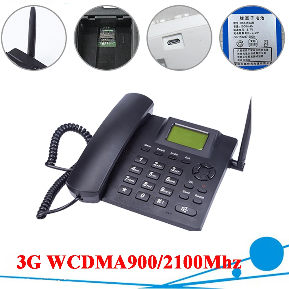 3g WCDMA900/2100 МГц стационарный GSM Настольный телефон GSM Стационарный сотовый терминал GSM Настольный телефон офисный телефон