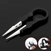 OOTDTY Multifunctional Steam Vaper Ceramic Insulation Head Tweezers Forceps Black ► Photo 2/6