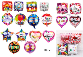 

1pc Spanish Feliz Cumpleanos Foil Balloons TE AMO Wedding Birthday Party Decorations Kids Mama Baloes Fiesta Eventos Globos