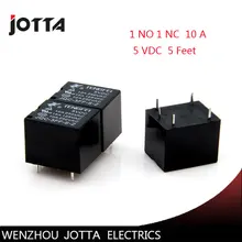 Free shipping 5pcs/lot JQC-3FF-S-Z T73 5VDC 5 feet 10A /5 Pins RELAY Coil Power Relay 1NO1NC form C electromagnetic relay 5pcs lot hx8872 c