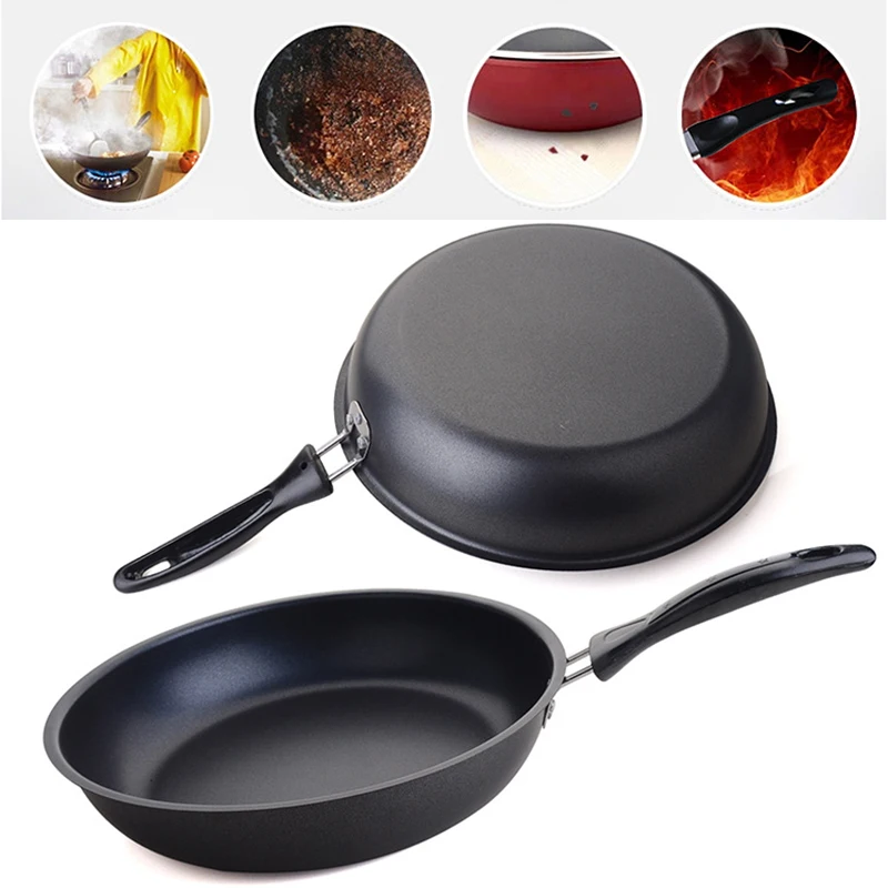

1Pc Mini Frying Nonstick Pan Kitchenware Iron Cookware Saucepan Fried Eggs/Steak