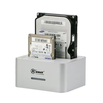 

New Dual bay 2.5 Inch/3.5" USB3.0 to sata HDD Enclosure Docking Station SSD Box with clone function