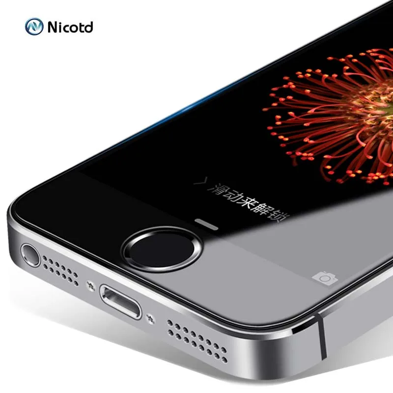  Nicotd 2.5D Beschichtet Klar Gehärtetem Glas Für iPhone 5 5 s 5c SE Telefon Explosion Proof Gehärte