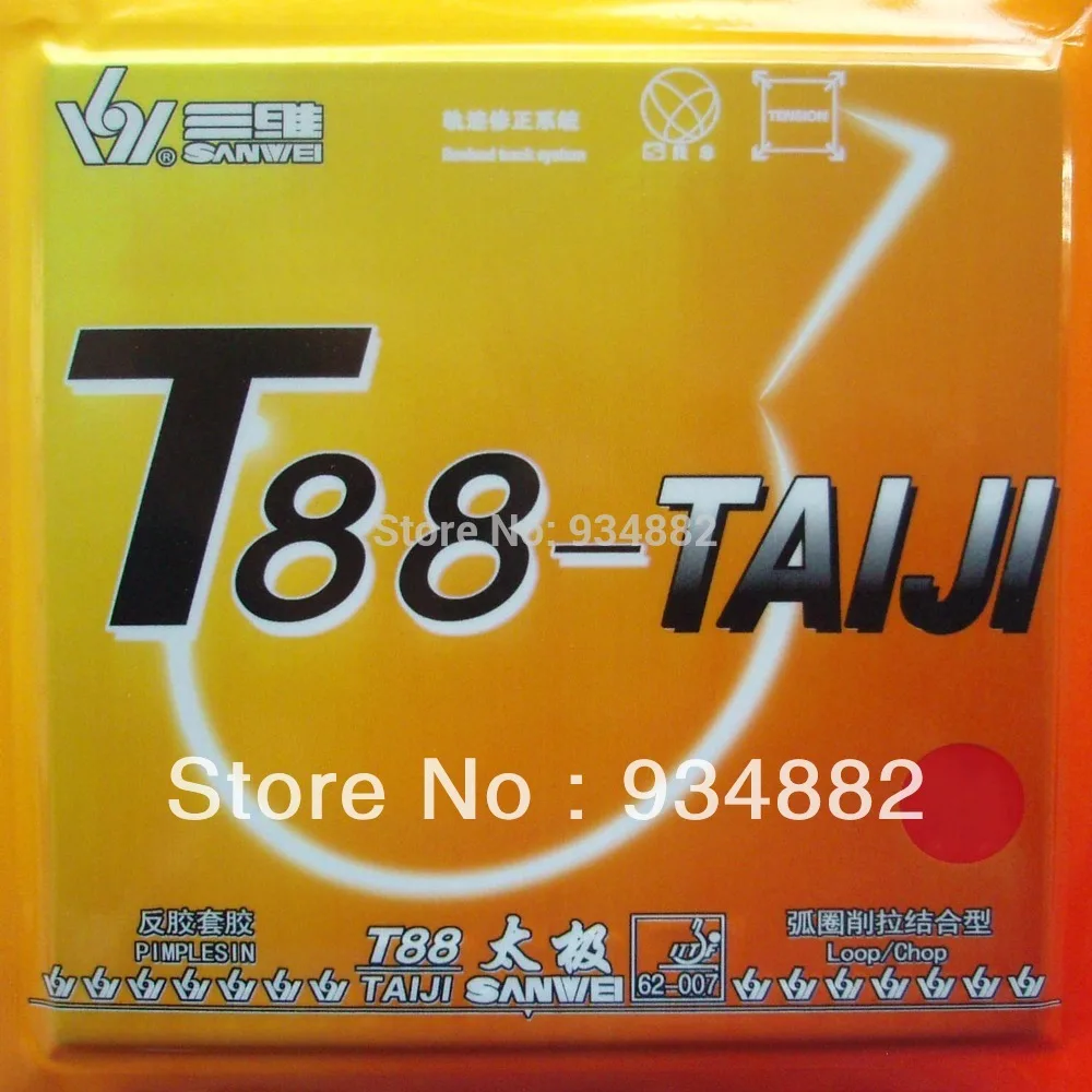 

Sanwei T88-TAIJI (T88TAIJI, T88 TAIJI) Pips-In Table Tennis (PingPong) Rubber with Sponge