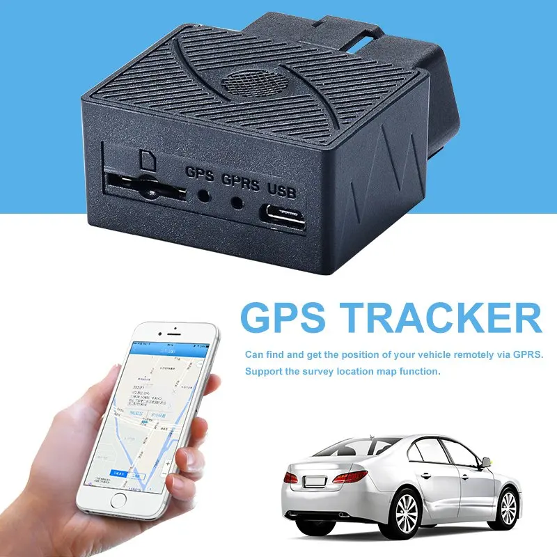 Mini OBD Автомобильный GPS трекер в реальном времени GSM устройство слежения за