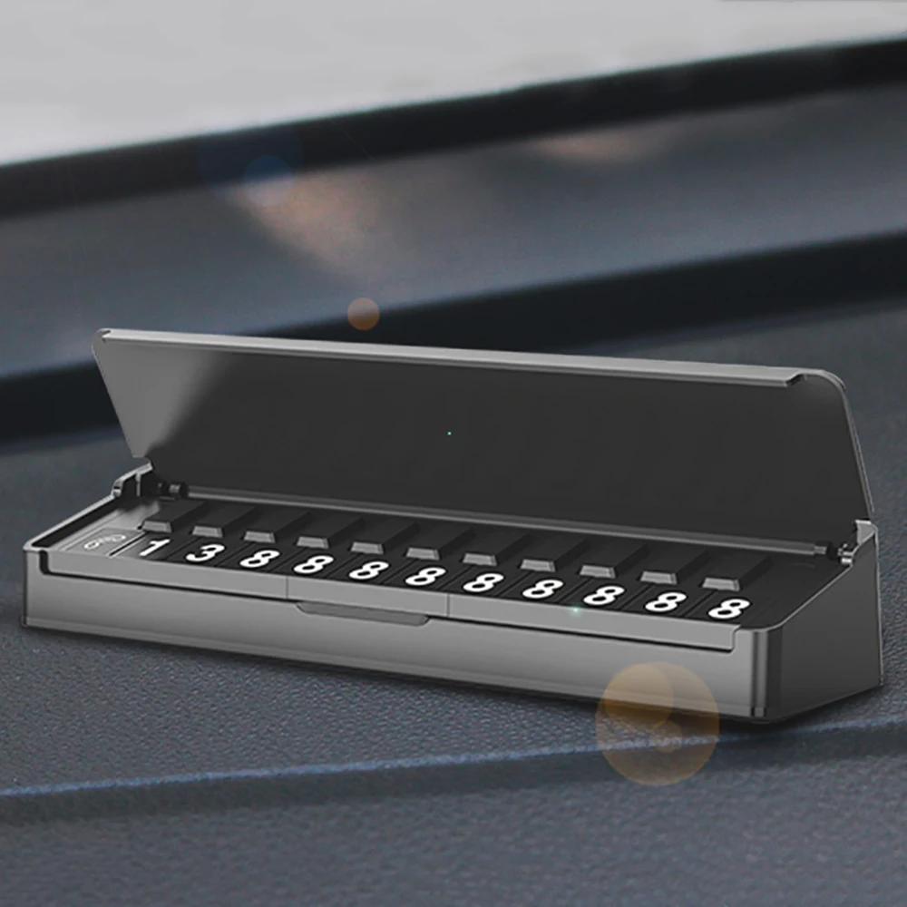 

Imitation Piano Car Temporary Parking Card Telephone Number Plate Auto Sticker Hidden Car Stop Parking Sign Notice Phone Number
