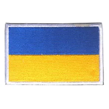 Вышитый Флаг Украины флаг страны патч крюк и петля боевой армии патчи тактический военный спецназ мораль для пальто шляпа на заказ