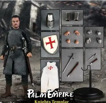 1/12 POCKET EMPIRES HOSPITALLER KNIGHT/TEMPLAR KNIGHT/ TEUTONIC KNIGHT PE001 PE002 PE003 Ancient knight figure Collection - Цвет: PE002Knight Templar