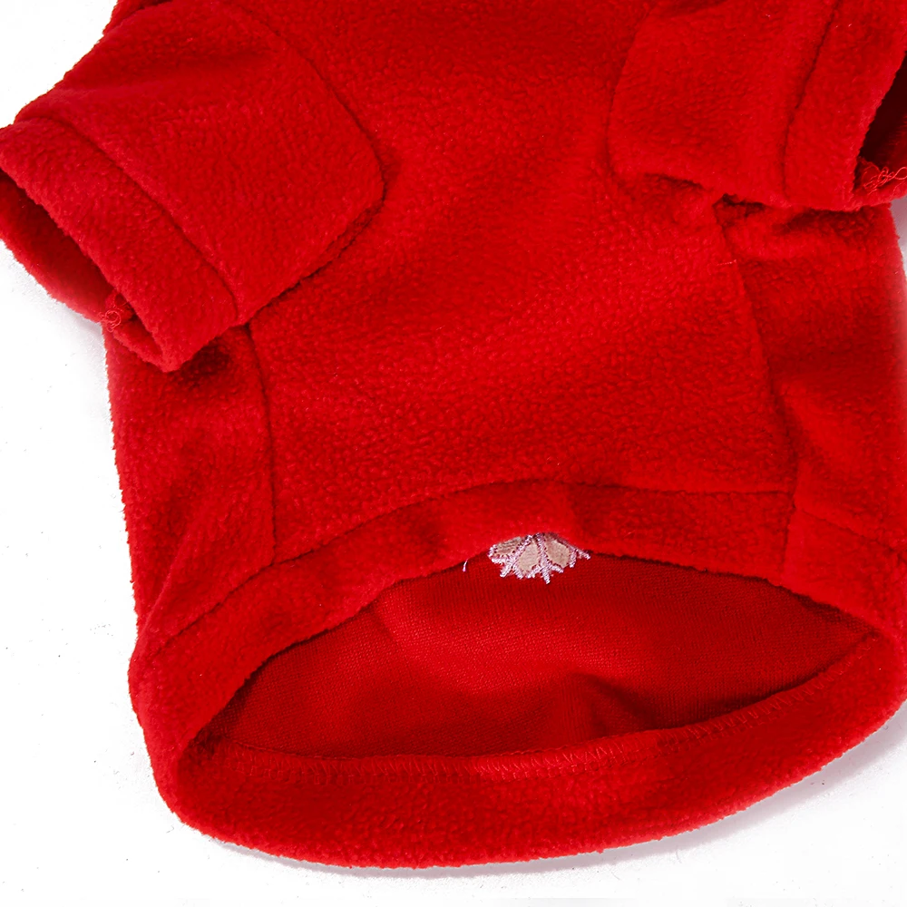 Merry Christmas festival Cotton Dog Hoodies winter dog clothes RED clothes for small dogs PUppy OUTFIT dog jumpers clothing for cats dog dRESSES  (8)
