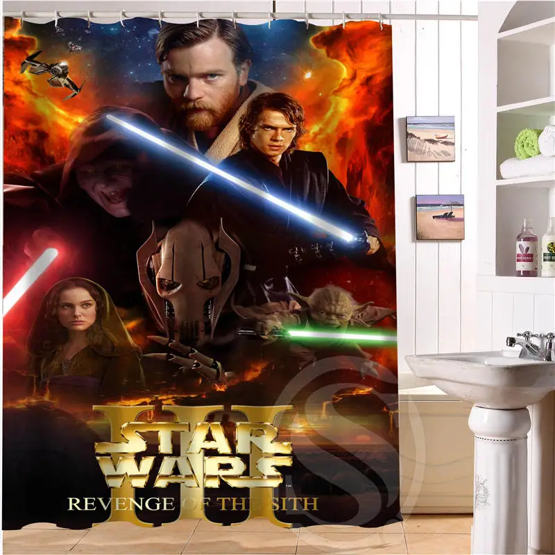 

Star Wars Personalized Custom Shower Curtain Bath Curtain Waterproof MORE SIZE SQ0515-90