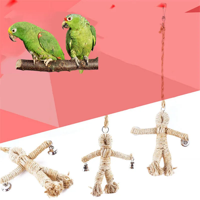 Creative1-Pcs-Pet-Bird-Parrot-Parrot-Toy-Swing-Hanging-Toy-Human-Design-Chew-Toy-Hang-Rope2