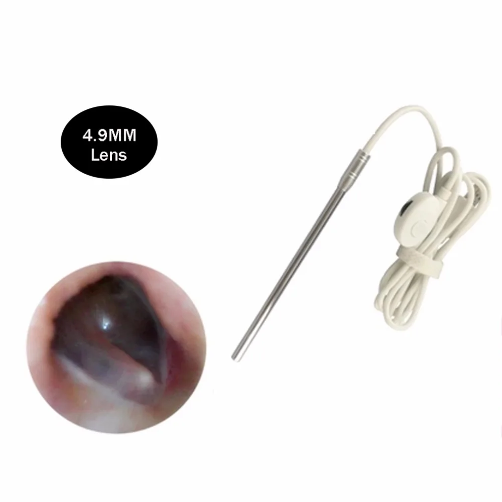 

4.9mm Medical Endoscope Camera Waterproof Snake Camera with 6 Adjustable Led USB Inspection Otoscope Camera For Android Phone PC
