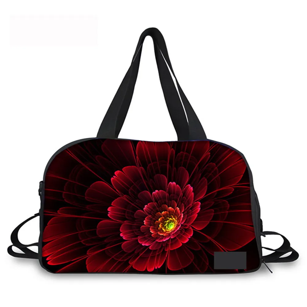 

Noisy Designs Overnight Bag 3D Flower Printed Women Shoulder Handbag Casual Travel Bag Travel Weekend Bag Duffle Bagbolsa Viagem