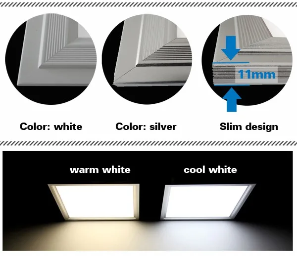Бесплатная доставка 36 Вт зал LED Панель потолочный светильник Epistar чип 600x600 мм 2700-3200 К /4000-4500 К/6000-6500 К Алюминий + ПММА