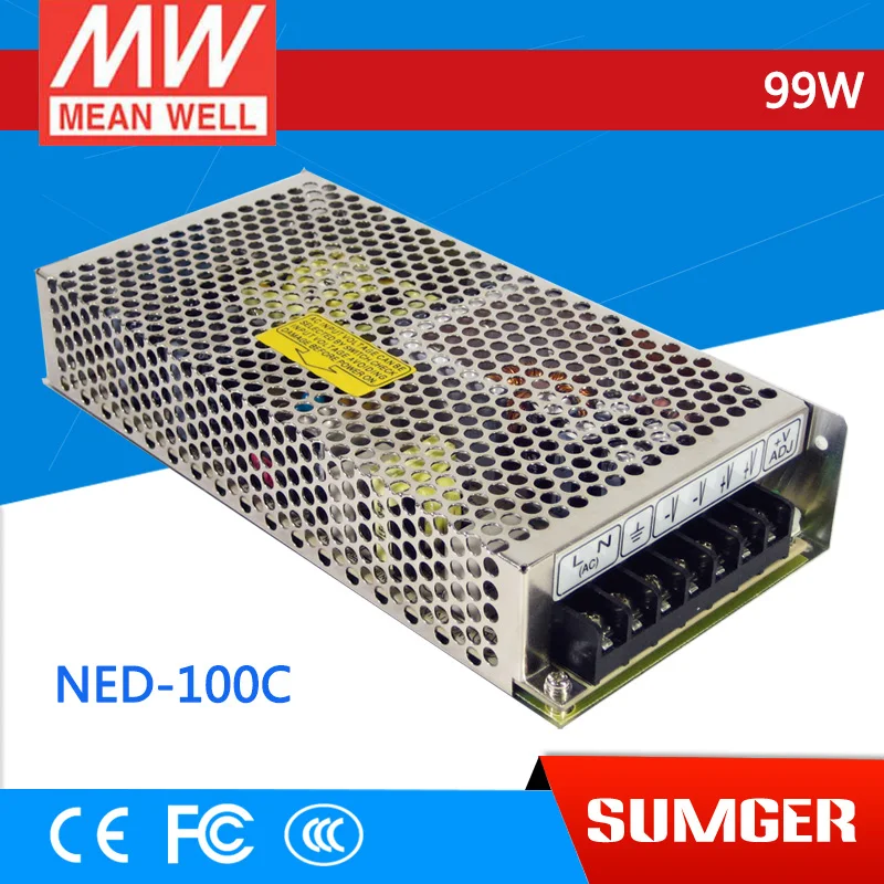 

[Freeshiping 12Pcs] MEAN WELL original NED-100C meanwell NED-100 99W Dual Output Switching Power Supply