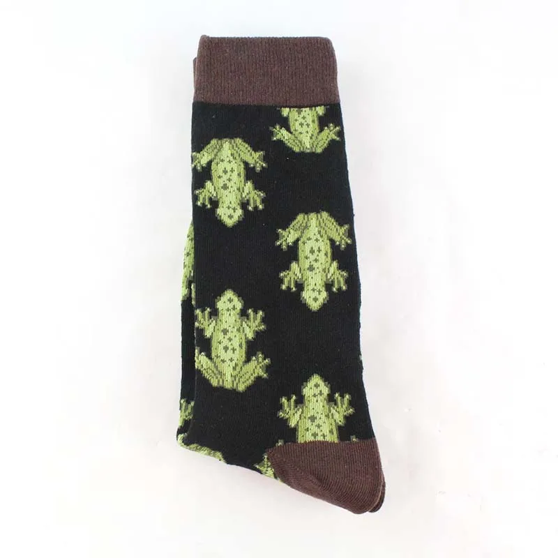 Новые модные мужские кроссовки в стиле хип-хоп Swag, 22 Модели Носки с рисунком гранж Мона Лиза/Сова/Эйнштейн/лягушка/мопс - Цвет: Happy sock Cactus