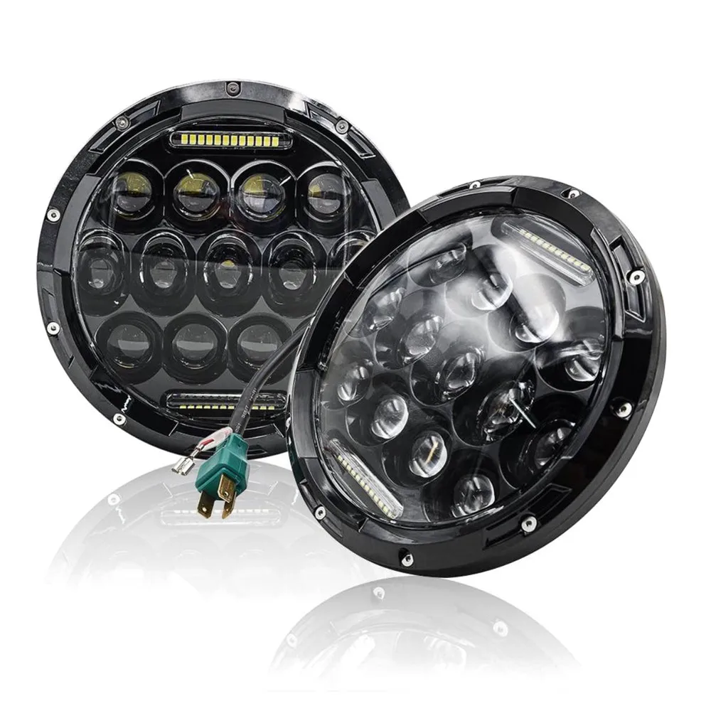 Светодиодный налобный фонарь Marloo для Jeep TJ 1997 2006 7 дюймов 75 Вт 52 дюйма 300