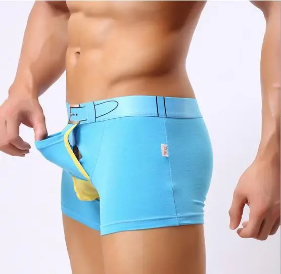 Breathable Panties Men Male penis pouch U convex Underwear Men's Boxer