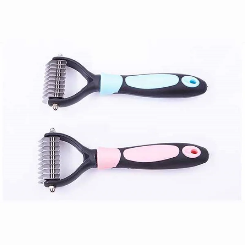 Pet Grooming Dematting Comb with 2 Sided Professional Grooming Rake for Cats & Dogs Pet Cats