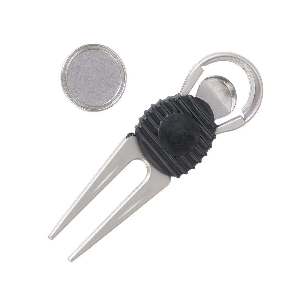 

2pcs Nonslip Golfer Club Golf Divot Tool (Silver)