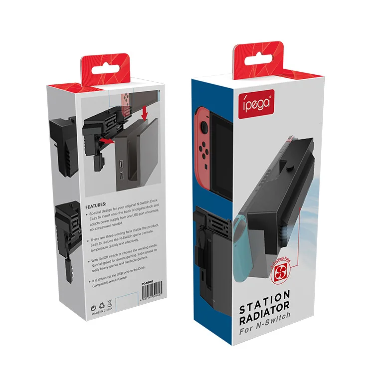 

Station Radiator Main Unit Base Double Cooling Fan Dual Mode Dual Fan With Dustproof Back Cover for Nintend NS Switch