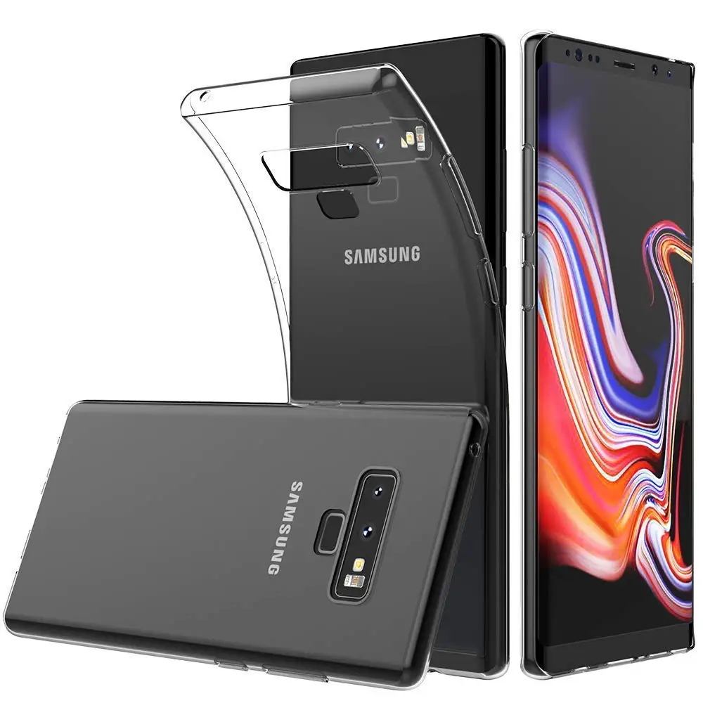 Crystal Clear Ultra Thin Slim Soft TPU Cases Covers for Samsung Galaxy Note9 Note 9 Phone Back Cover Transparent Gel GalaxyNote9 samsung cases cute