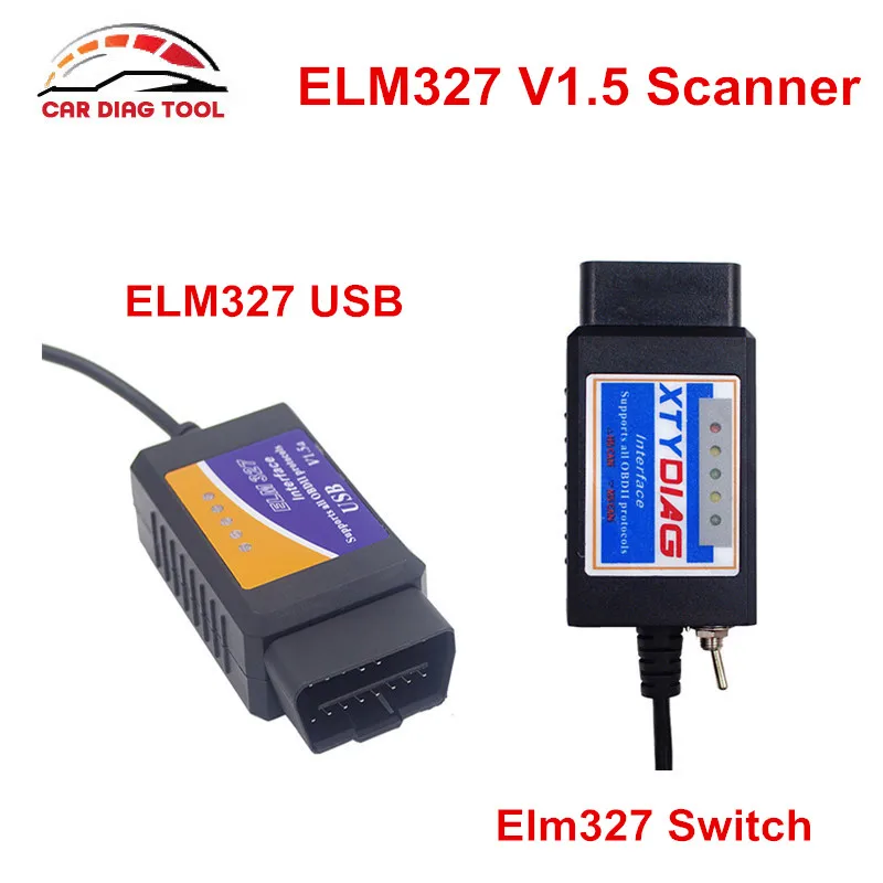 Недавно USB ELM327 ELM 327 V1.5 автомобиля диагностический сканер Поддержка для моделей