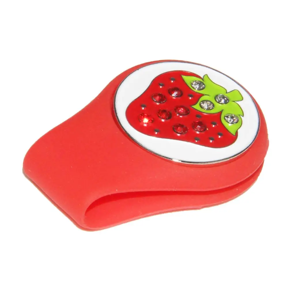 Магнитный зажим для шляпы для гольфа мяч для гольфа маркер со съемным 3D узором пластины многоцветные аксессуары для игры в гольф Прямая - Цвет: Red