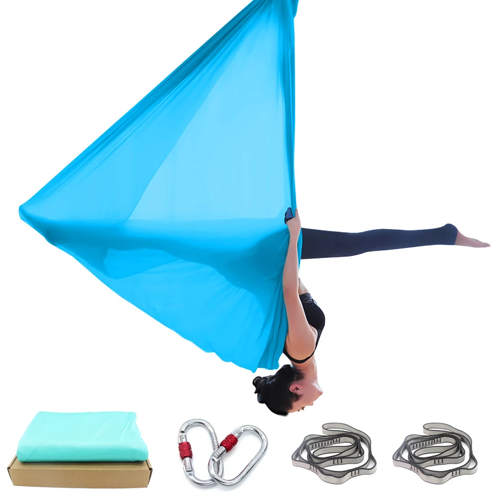 6 м комплект гамака для йоги воздушная Летающая качели инверсия Йога-гамак Шестерня подвесная растягивающаяся приспособление для фитнеса