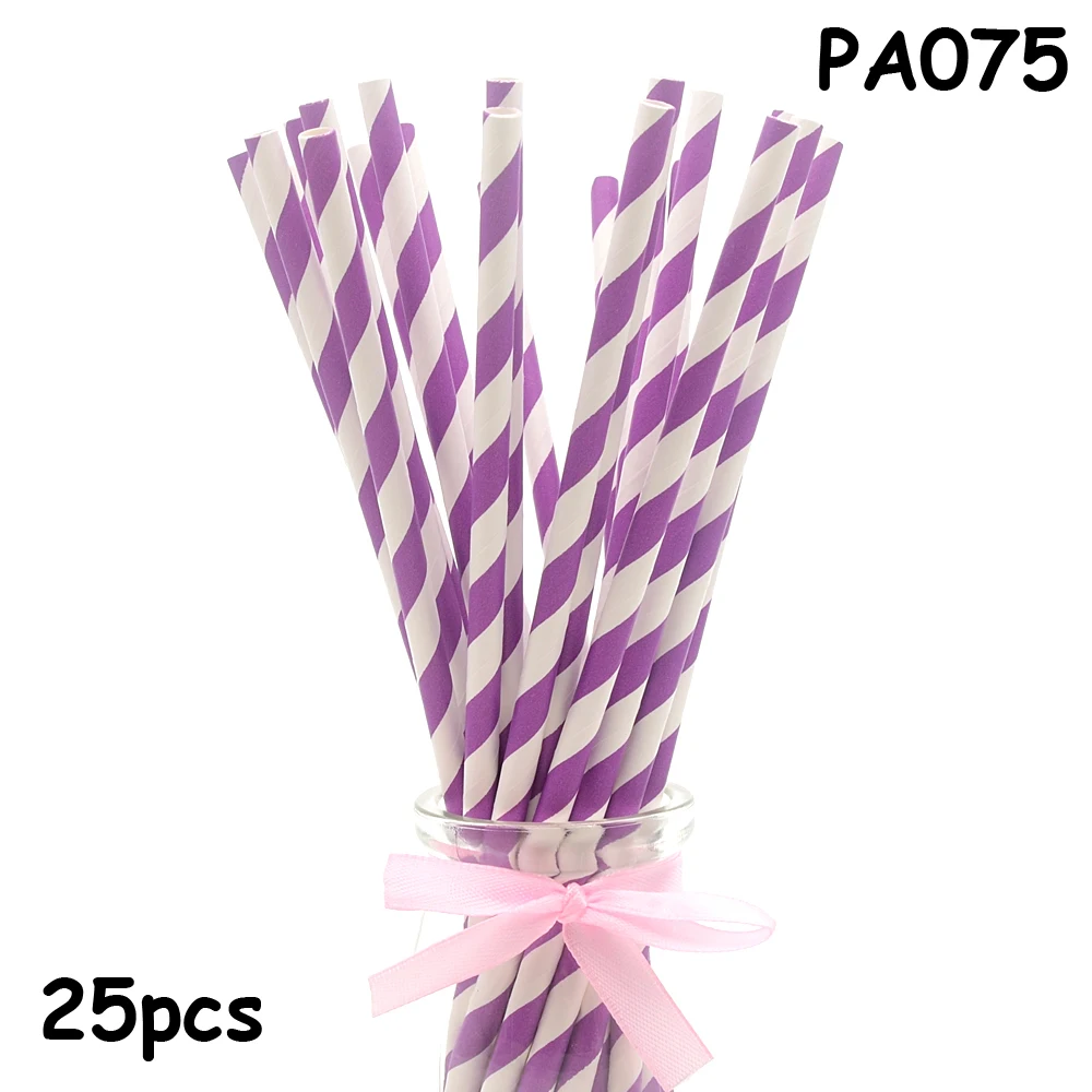 25pcs Drinking Paper Straws Gold Heart Star Stripe Paper Straws For Birthday Baby Shower Decoration Gift Party Event Supplies - Цвет: PA075