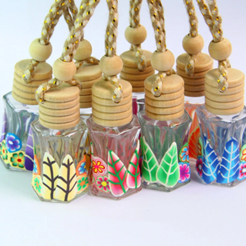 

Ethic Printed Freshener Air Hanging Fragrance Car Perfume Diffuser Bottle for Essential Oils Auto Ornament Car-styling Pendant