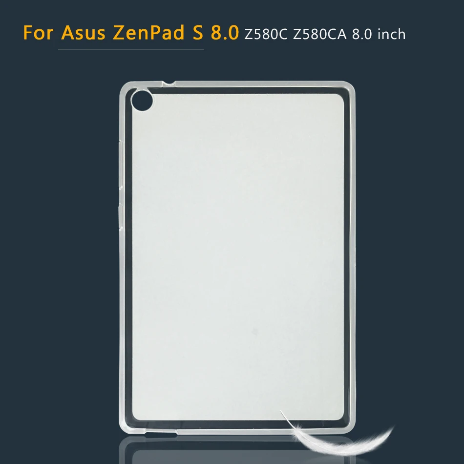Чехол для планшета Asus ZenPad S 3S C 7,0 8,0 9,7 10 Z301ML Z300C Z170CG Z380M Z500KL Z170CG Z580CA Zen Pad Мягкий силиконовый чехол - Цвет: ZenPad C 8 Z580C