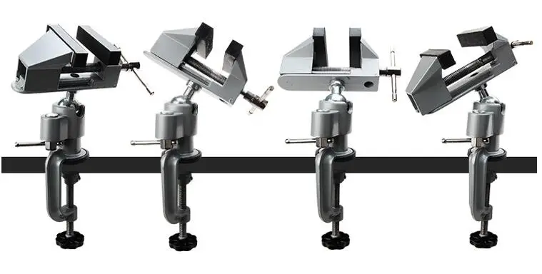 Мини Скамья вице Dremel шлифовальные станки аксессуар электрические сверла стенд держатель дрель стент Clip-on зажим тиски поворотный скамья