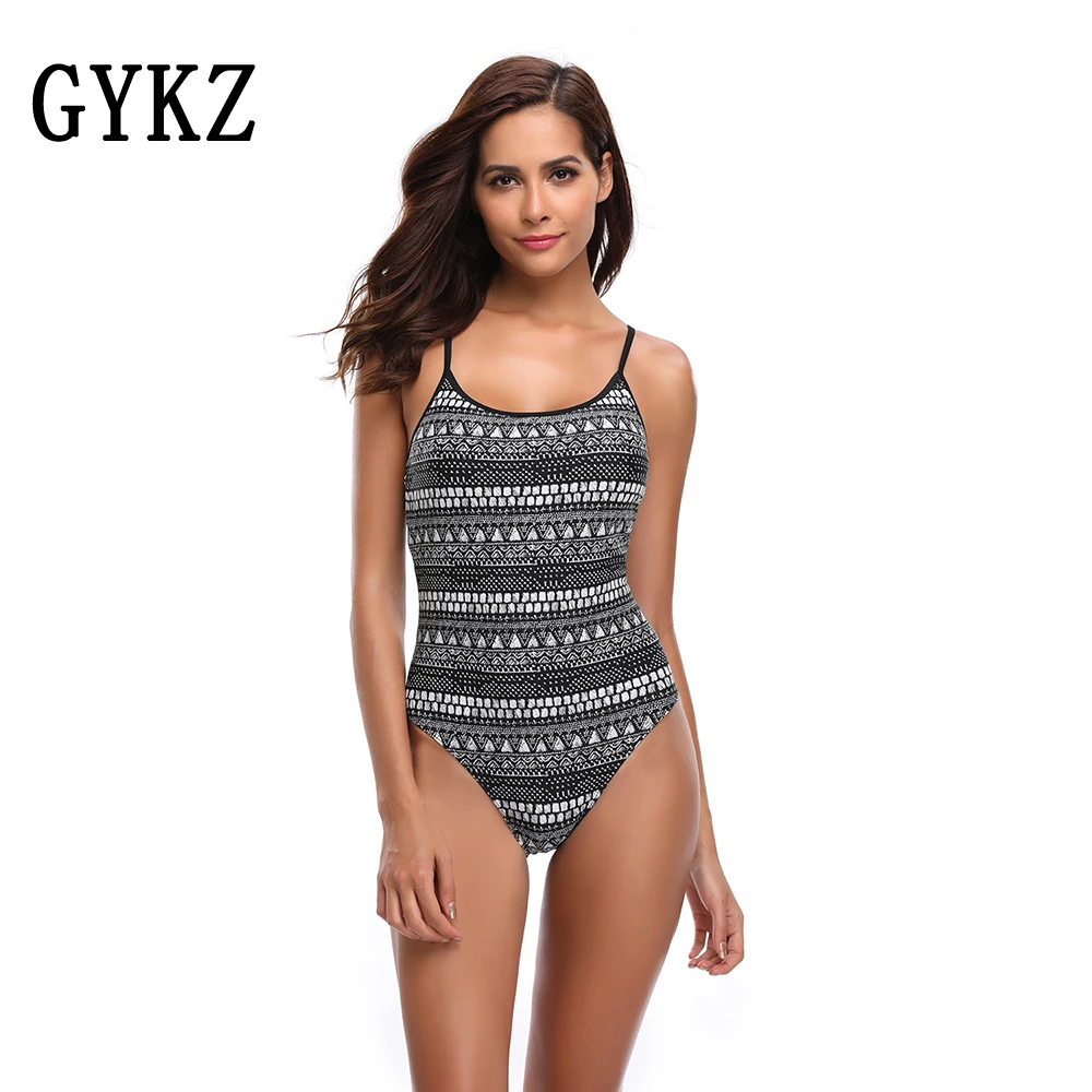 

Sexy Women Vintage One Piece Swimsuit Print Swim Push Up Monokini Bodysuit Trikini Bandage Suit Backless 2019New