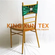 Двойной слой с бронзовым покрытием Chiavari повязка на стул \ стул пояс с пряжкой для банкета свадебные украшения