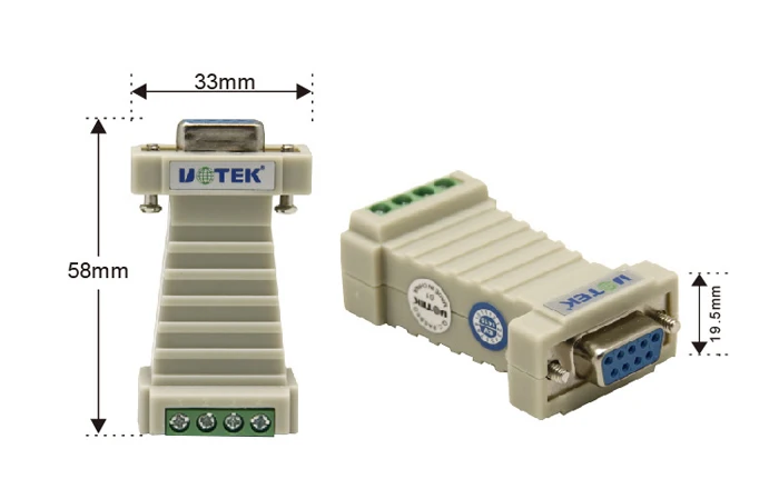 RS232 to RS485 adapter switch 232 turn 485 adaptor communication converter Port-powered Mini-size 600w Surging protetion | Компьютеры и