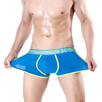 

Sexy Men Boxer Shorts Soft Breathable Cotton Underwear Comfortable Men Sports Plain Boxers Sexy Mens Underpants Male Panties